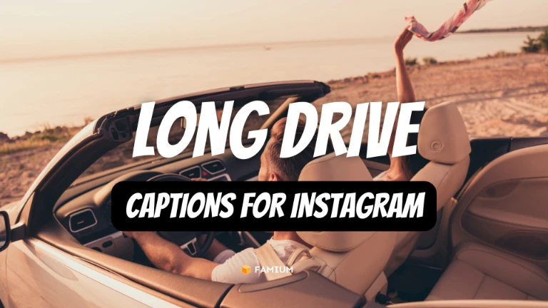 Long Drive Road Trip Captions for Instagram